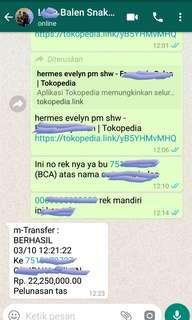 Testimoniii cust beli hermes evelyn dan lv clucth pesta