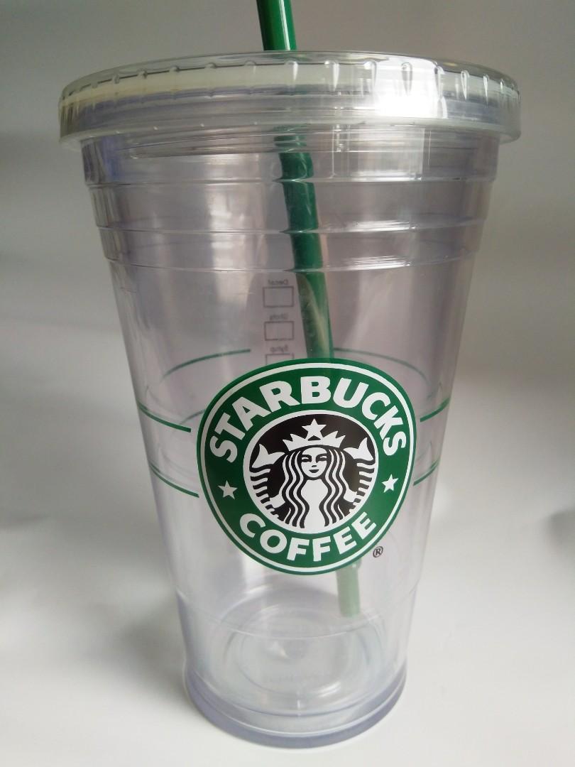 星巴克starbucks 透明塑膠咖啡杯 居家生活 家庭雜貨在旋轉拍賣