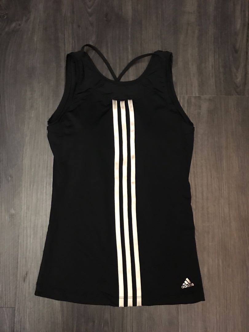adidas tank top with built in bra