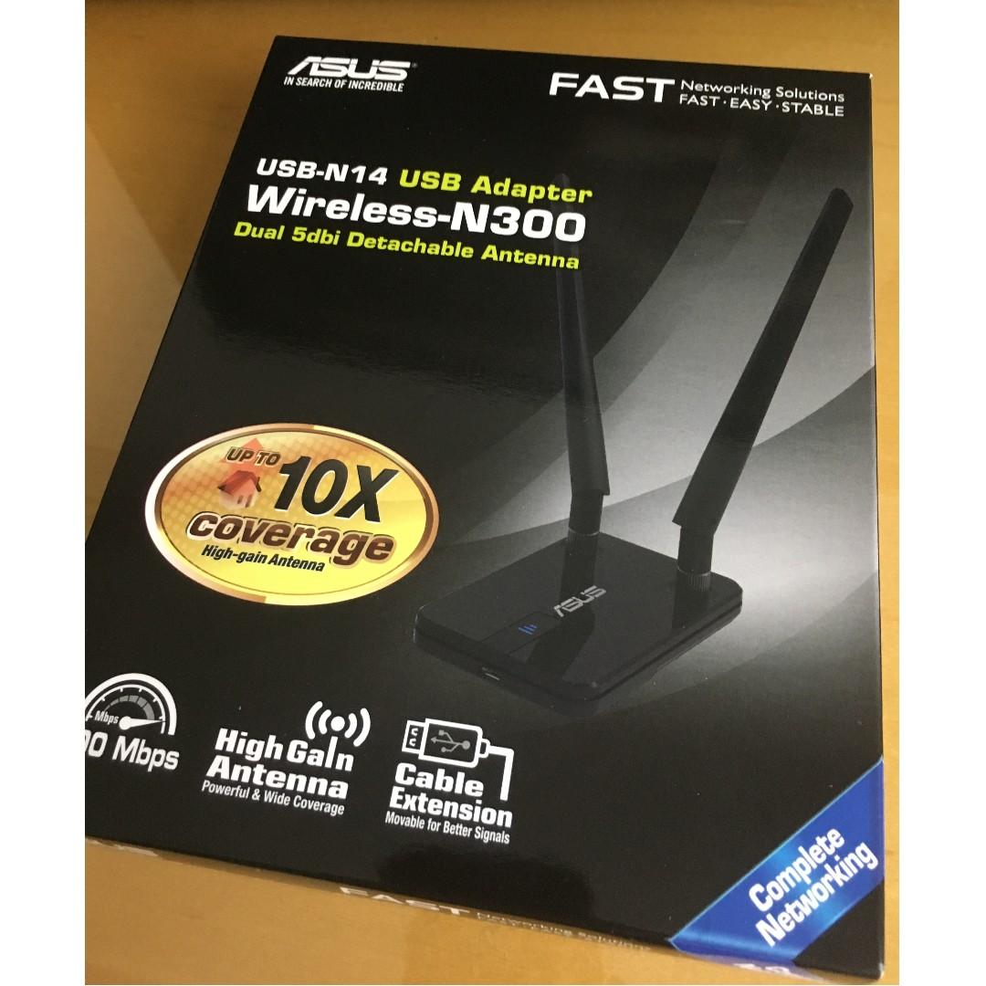 Asus Usb N14 Usb Adapter Wireless N300 Electronics Computer Parts Accessories On Carousell