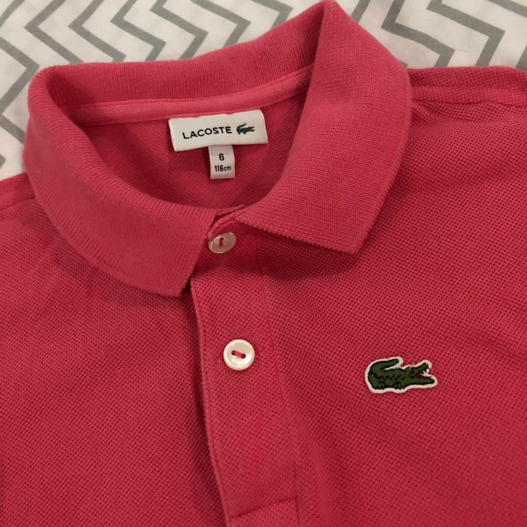 pink polo lacoste