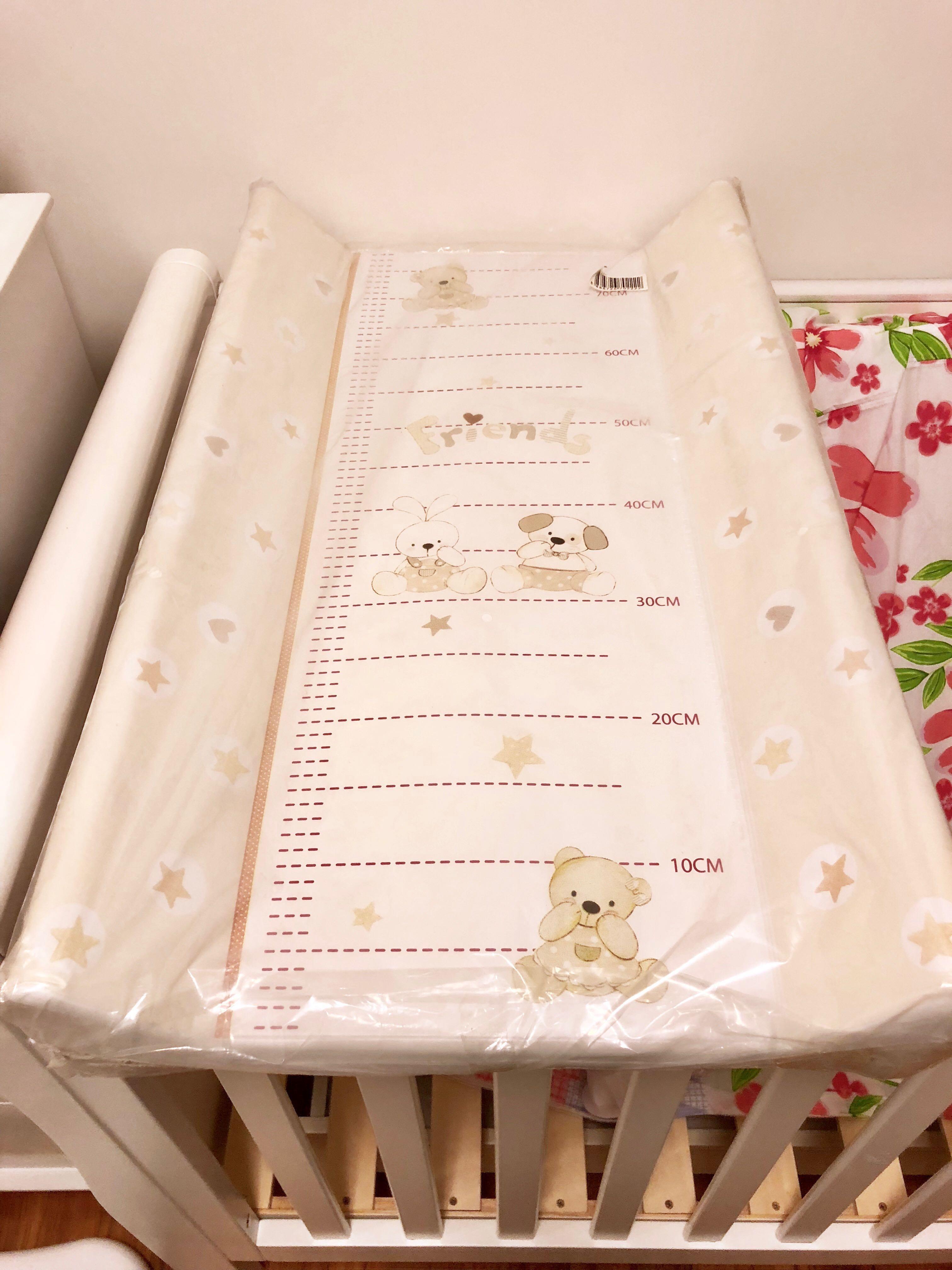 baby cot change table