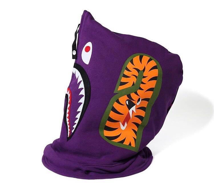 Download Bape Color Camo Shark Face Mask Men S Fashion Accessories Others On Carousell PSD Mockup Templates