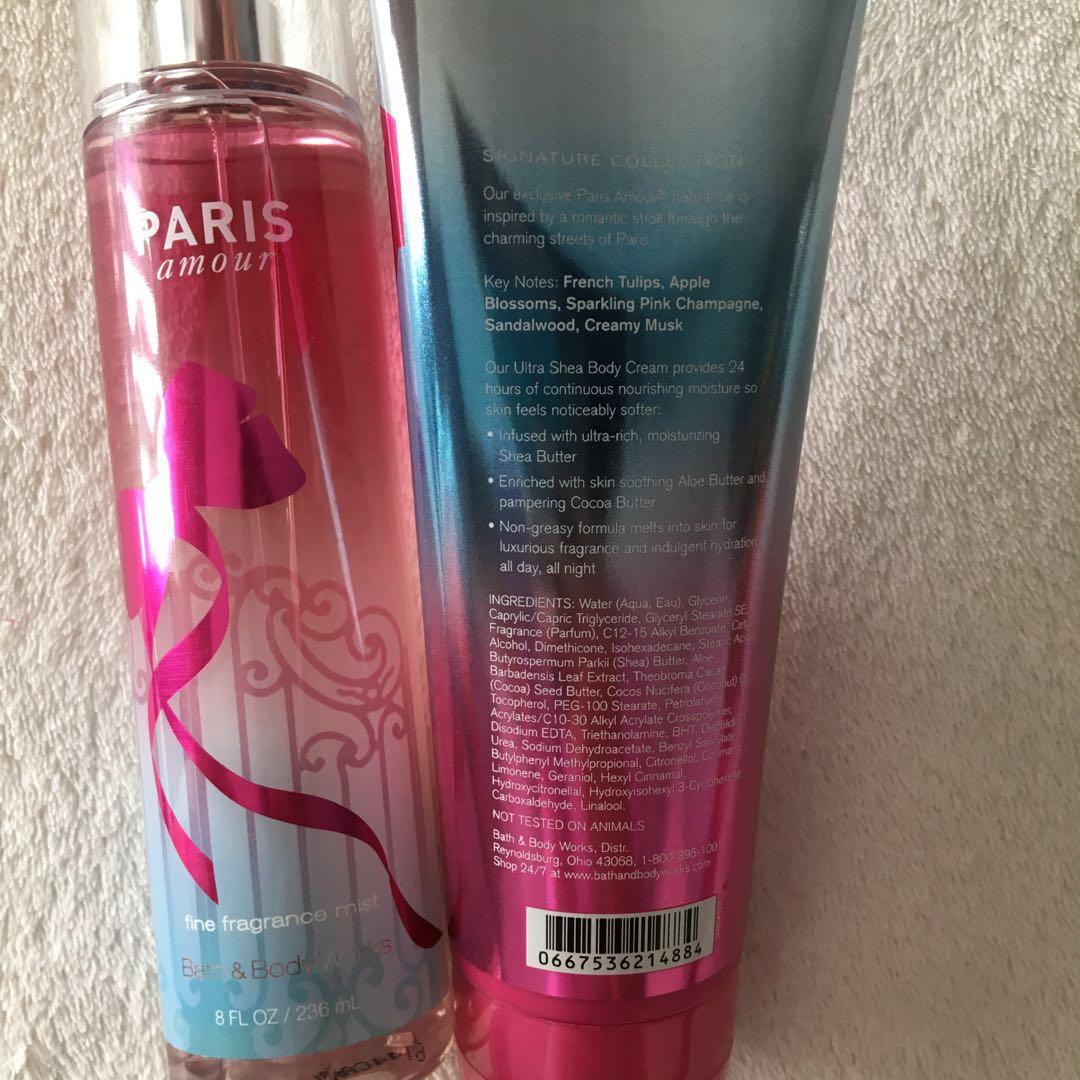 Bath and Body Works Amor Set (Category: Bath) located in Makati City. Submitted by berluxe.ph (Listing ID 192944599, Image 3). Description: Brandnew ; Imported from USA bought last May 2018 Sold as set .