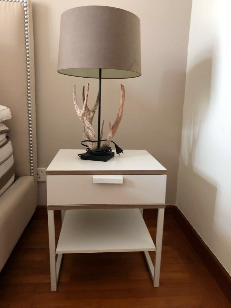 Bed Side Table Lamp 2 Sets Furniture Tables Chairs On Carousell