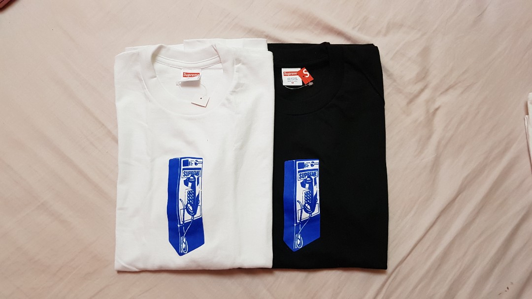 BN Supreme Phone Booth Tee Medium Men s Fashion Tops Sets