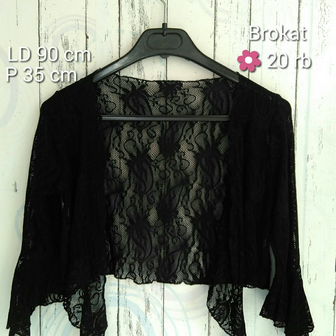 Bolero Brokat Cardigan Atasan Wanita Preloved Japan Women S