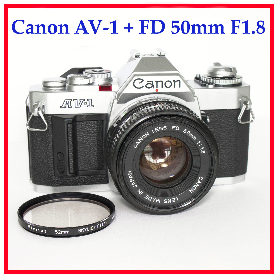 Canon AV1 35mm Film Camera (Aperturepriority brother of AE1) + FD