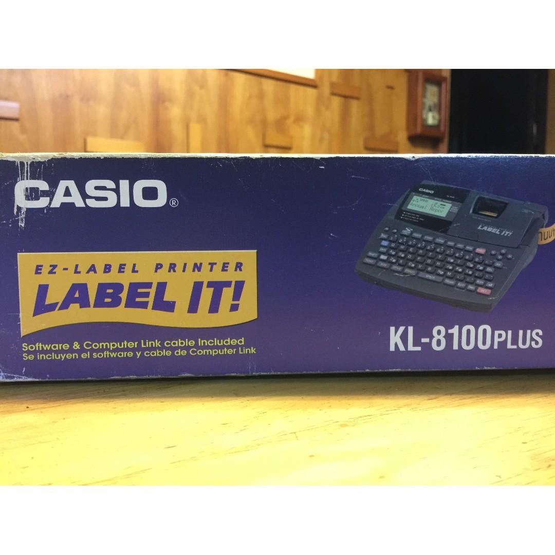 Casio Easy Label Printer KL8100 Plus, Computers & Tech, Printers