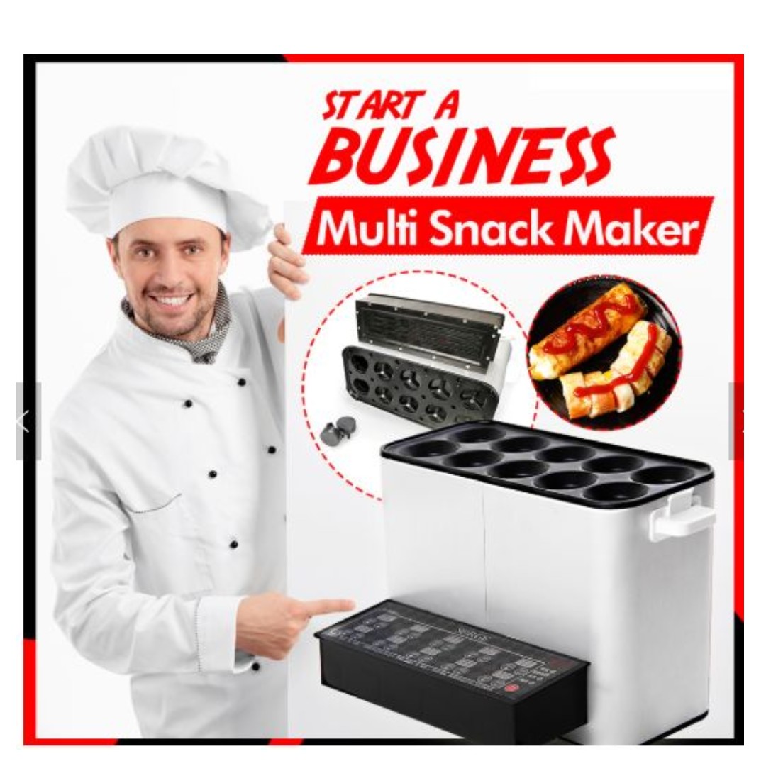 Commercial Multi Snack Maker 4 in 1, TV & Home Appliances, Kitchen