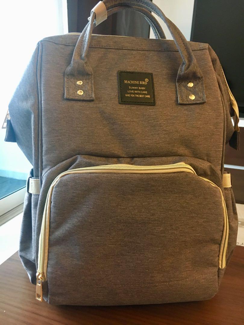 machine bird diaper backpack