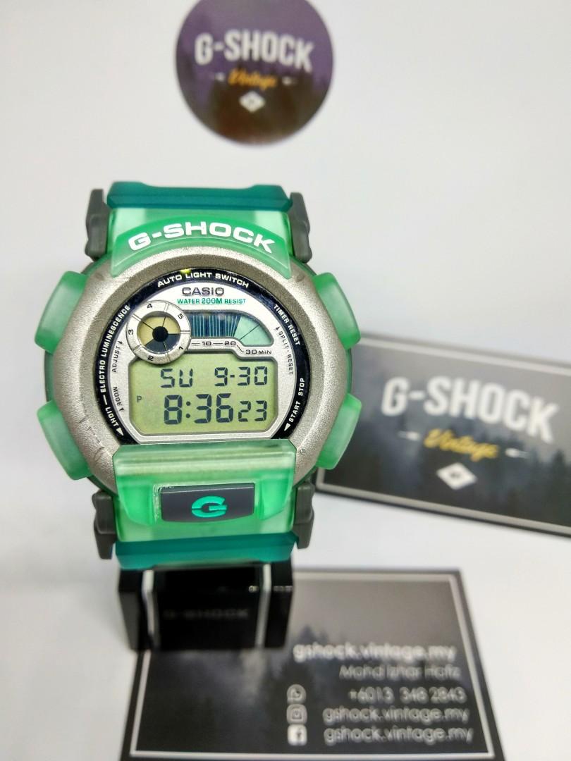 G-LIDE】G-SHOCK 003 CASIO ブラック×グリーン（G-Shock DW-003 G-Lide Green）
