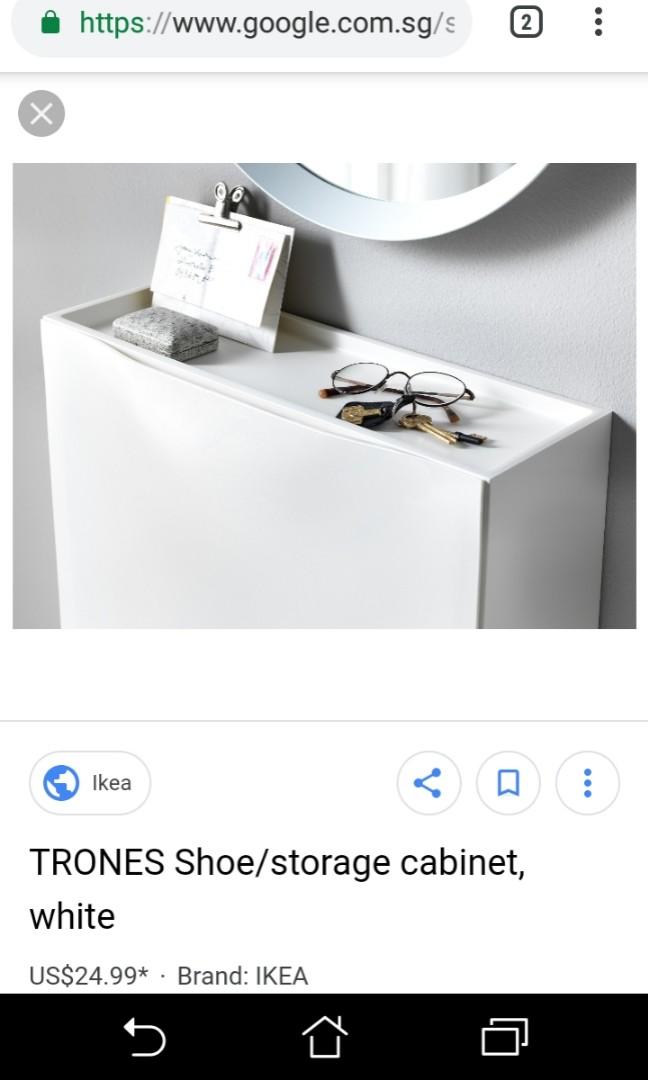 3 IKEA TRONES cabinet $10 /us/en/p/trones-shoe