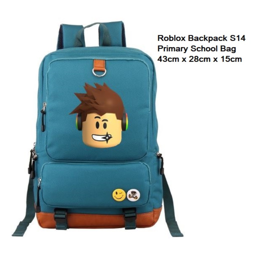 In Stock Roblox Backpack Blue Color Only Roblox Primary School Bag School Backpack Women S Fashion Bags Wallets Backpacks On Carousell