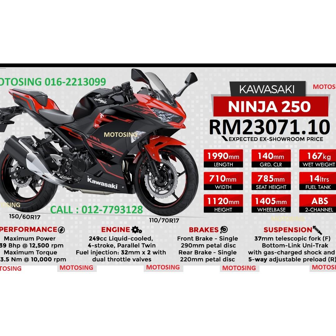 Ninja 250 clearance hp