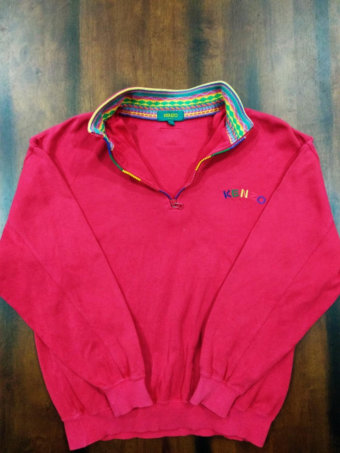 Kenzo Golf Half Zip Sweatshirt, Men's Fashion, Tops u0026 Sets, Tshirts u0026 Polo  Shirts on Carousell