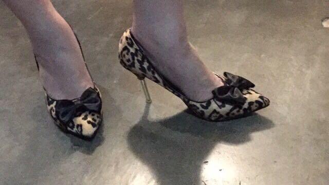 office animal print shoes