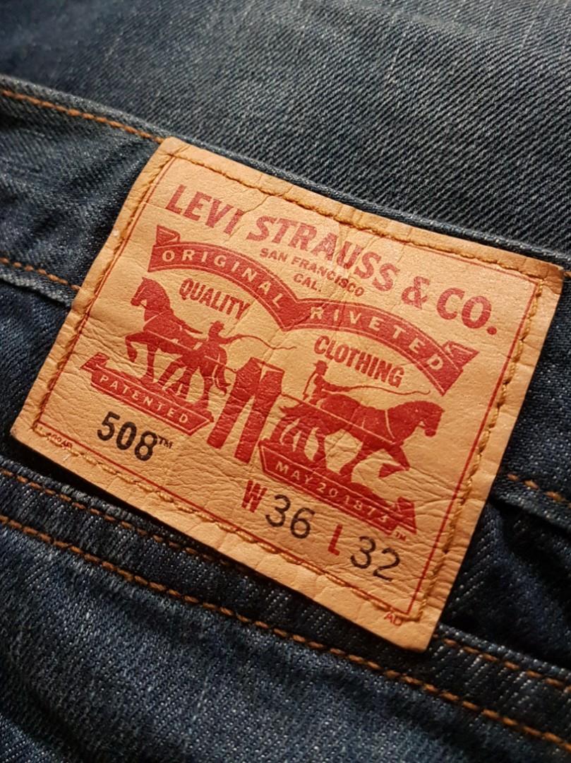 Levi's 508 Regular Tapered Jeans W36 L32, Men's Fashion, Bottoms, Jeans on  Carousell