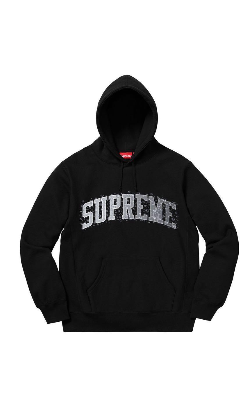 Supreme water arc clearance hoodie black