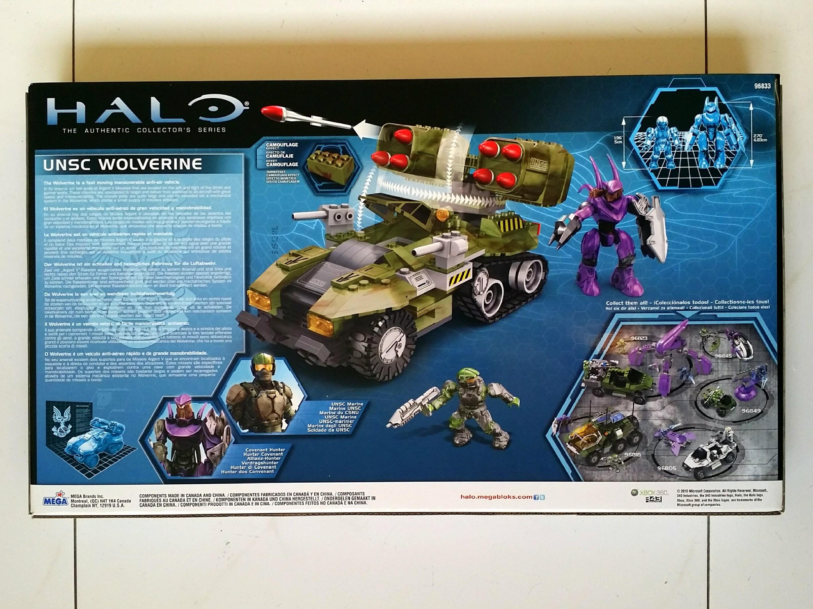 #96833 Green Mega Bloks Halo Wars UNSC Wolverine 