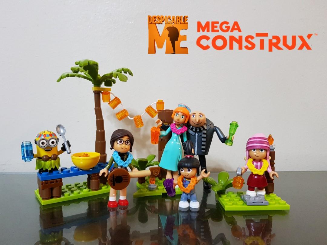 mega construx family luau party