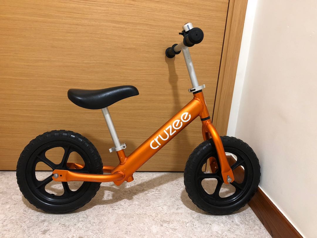 Neon orange Cruzee Balance Bike
