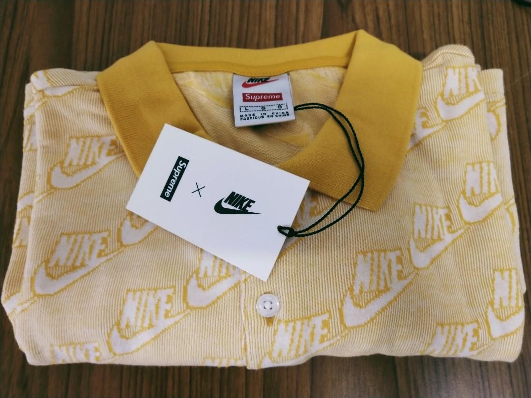 Nike supreme jacquard polo yellow