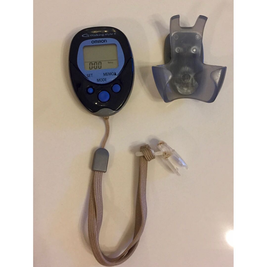 Omron Walking Style Ii Pedometer Blue Black Step Counter