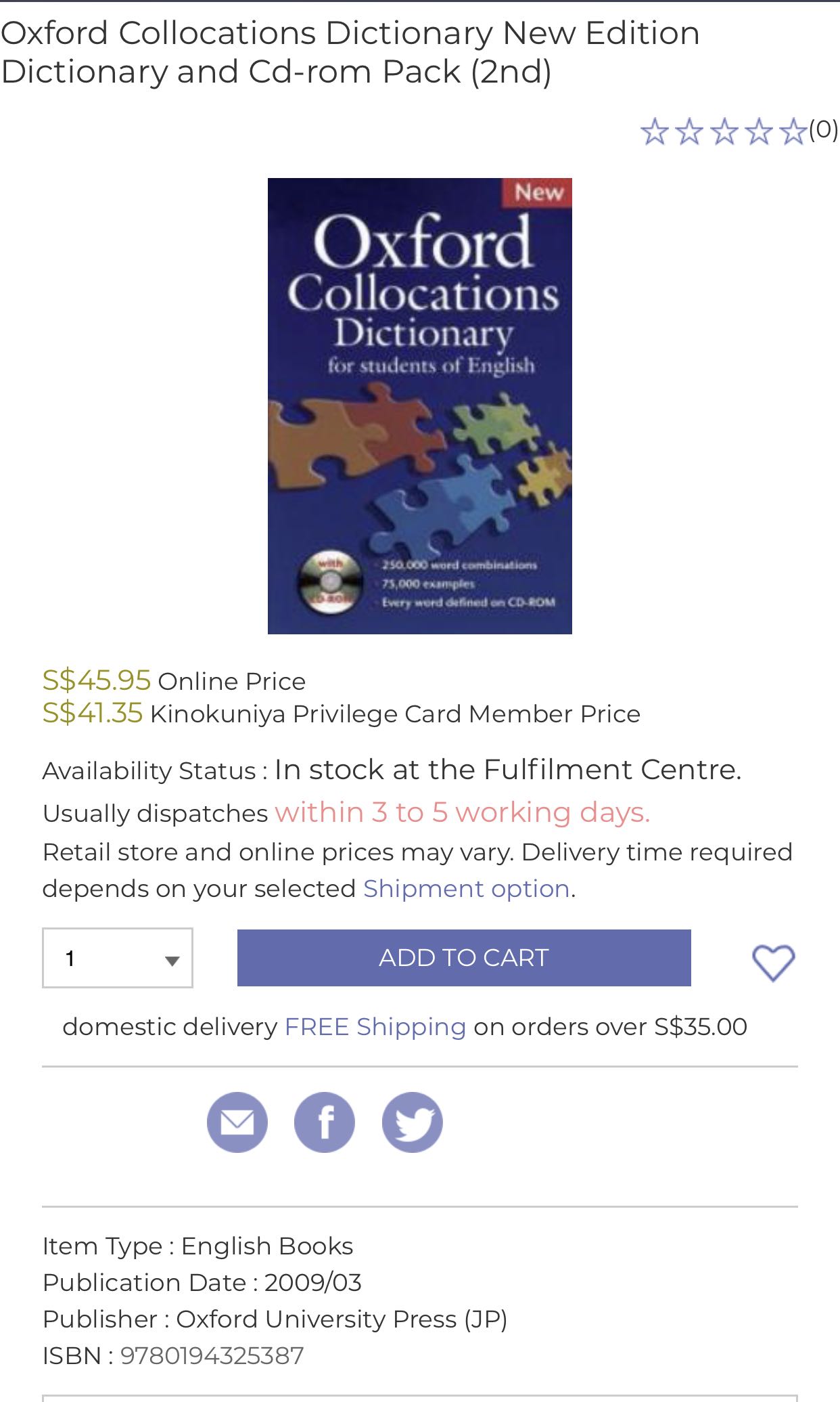 Oxford Collocation Dictionary, Hobbies & Toys, Books & Magazines