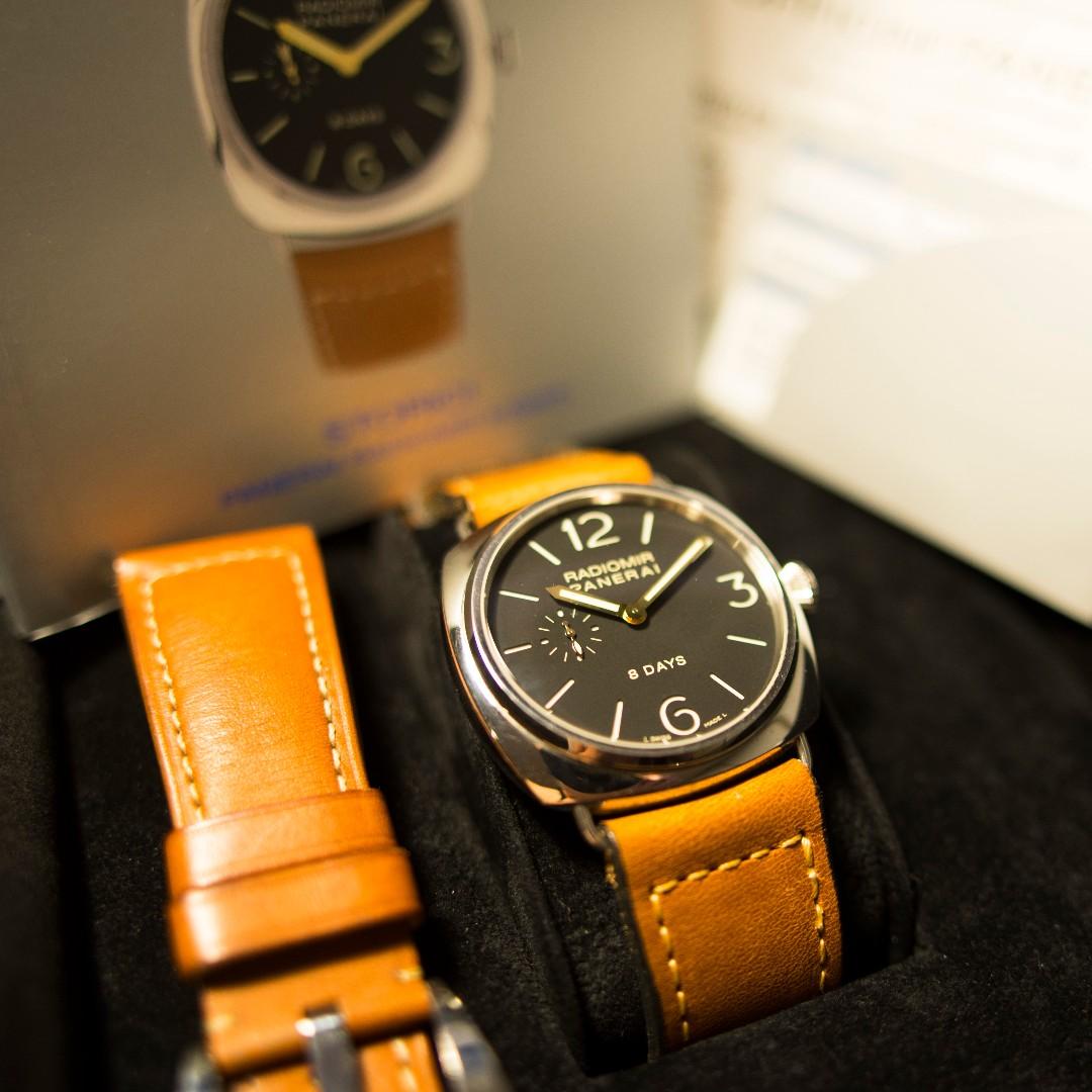 Panerai Pam 190 8 Day Radiomir with JLC 8 day Movement Serial G00X