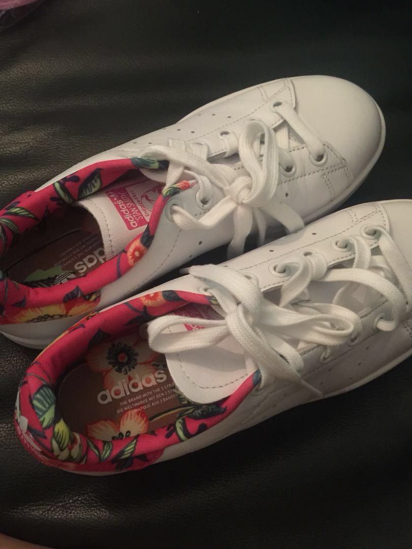 adidas floral trainers womens