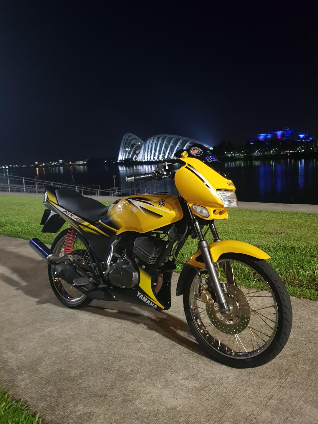 Rxz coverset skala kuning, Motorcycles, Motorcycles for Sale, Class 2B