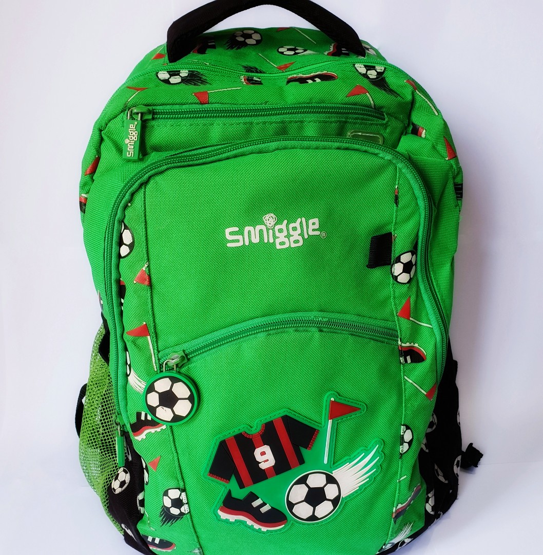 Smiggle Football Tas Sekolah Backpack Original, Bayi & Anak, Lainnya di