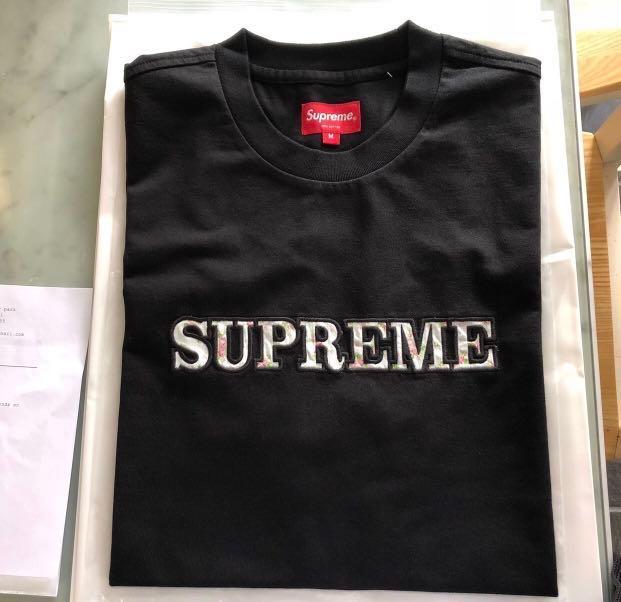 supreme floral tee