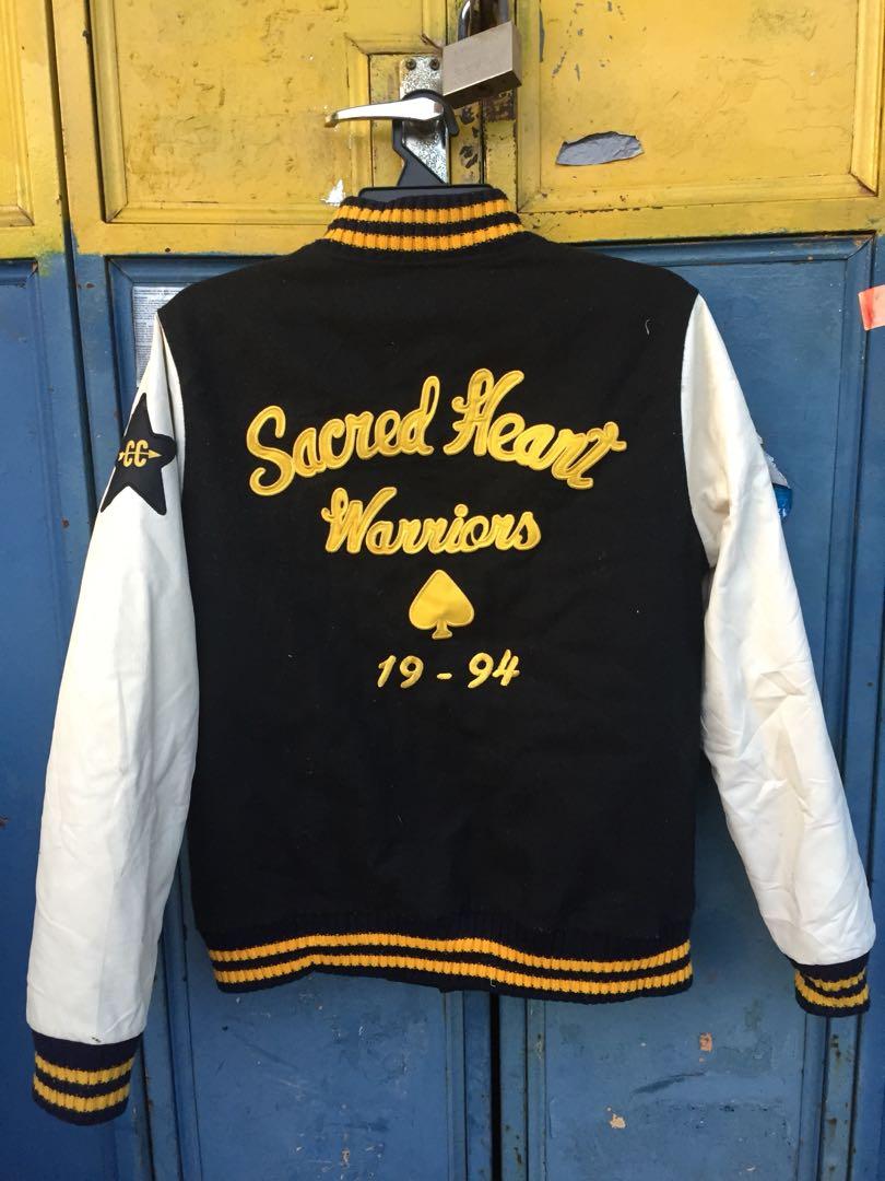 supreme sacred heart warriors varsity jacket