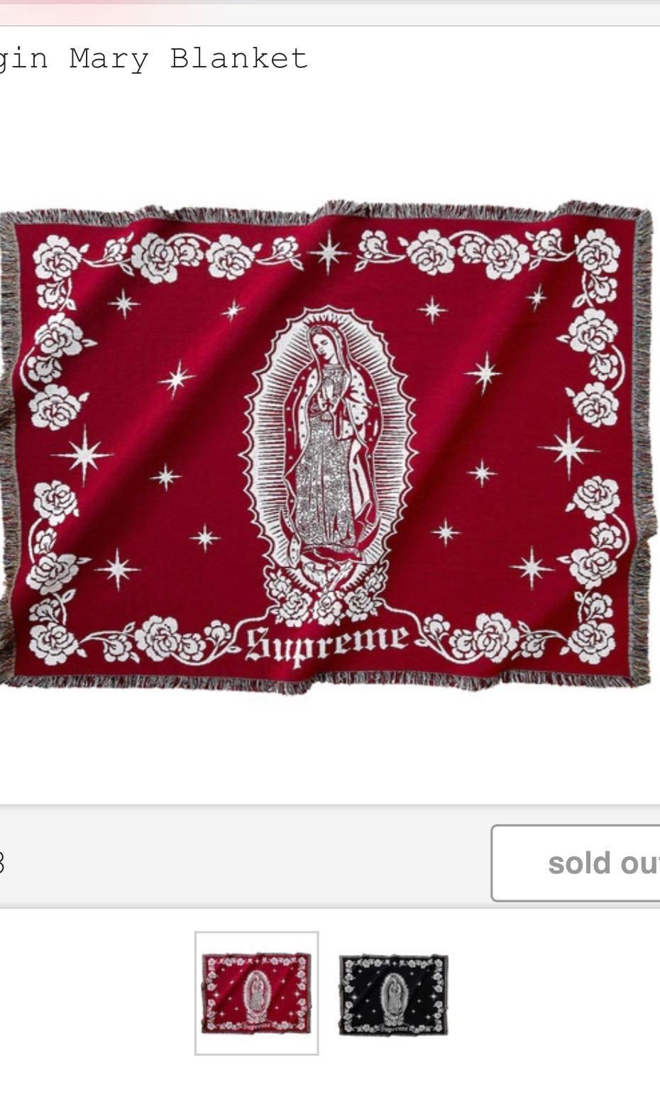 タイムセールSUPREME Virgin Mary Blanket ブランケットsupreme - 布団 