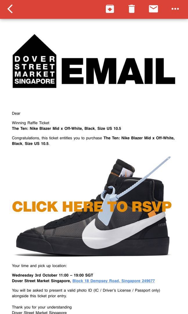 The ten blazer mid raffle sales