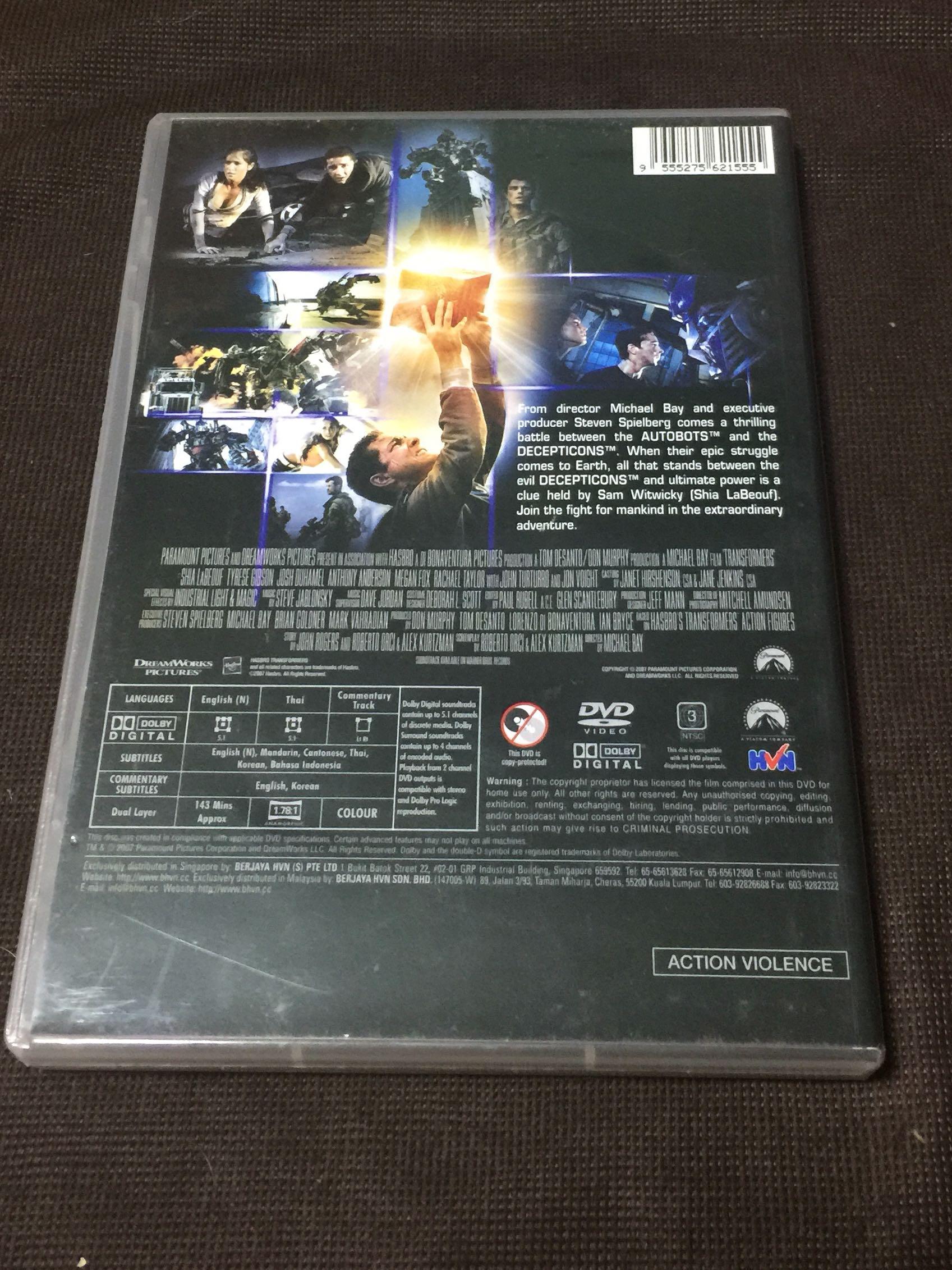 Transformers DVD, Hobbies & Toys, Music & Media, CDs & DVDs on Carousell