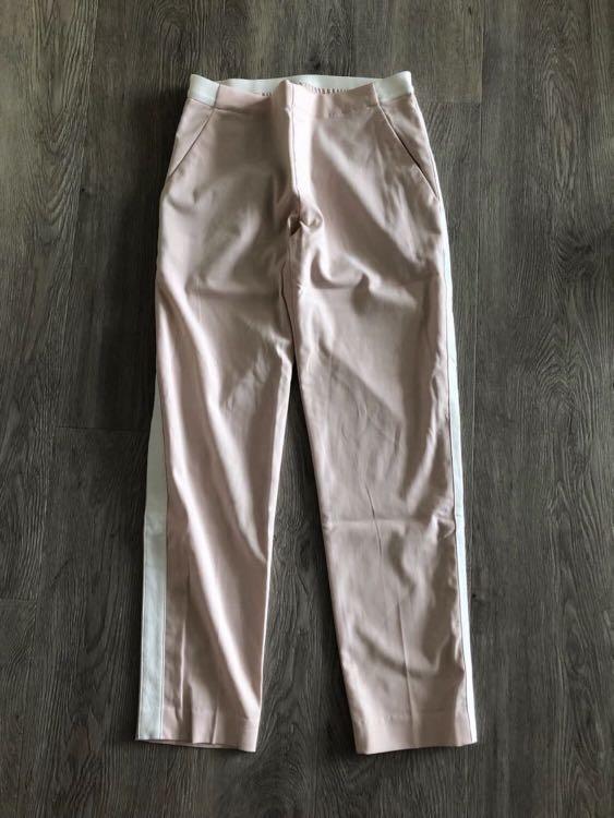 side stripe ankle pants