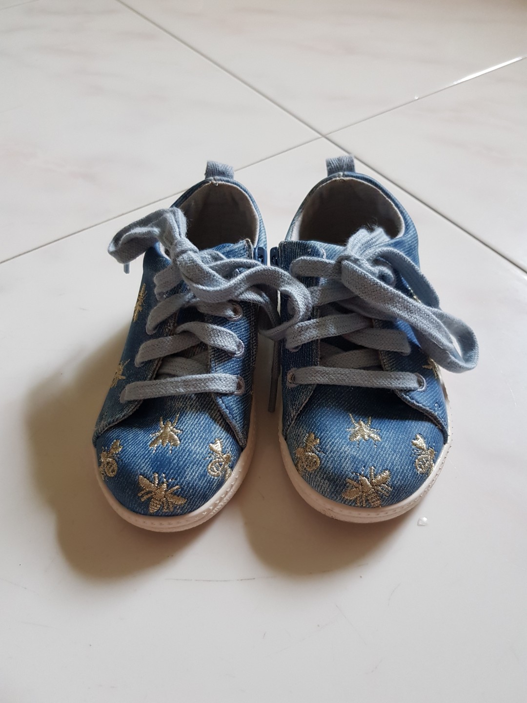 denim baby shoes