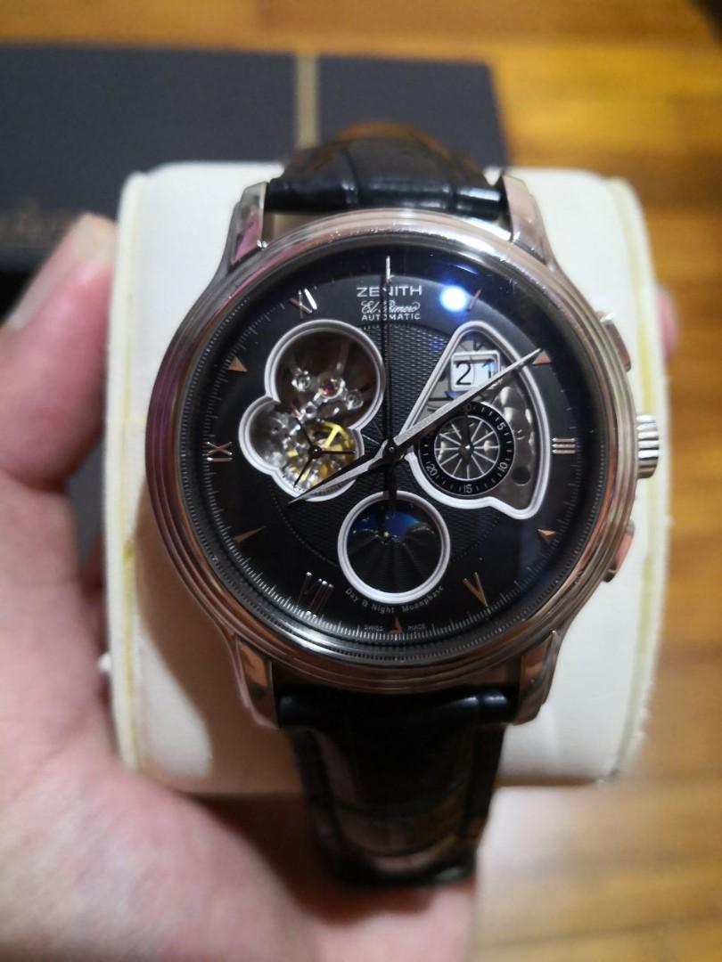 Zenith El Primero Chronomaster Xxt Moonphase Date Luxury Watches