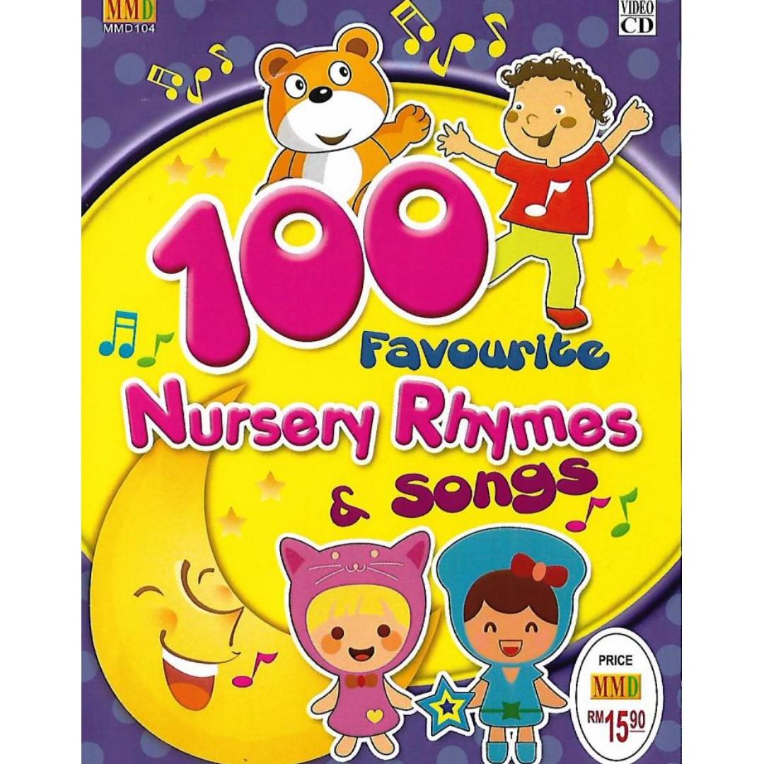 100 English Favourite Nursery Rhymes Songs VCD, Hobbies & Toys, Music