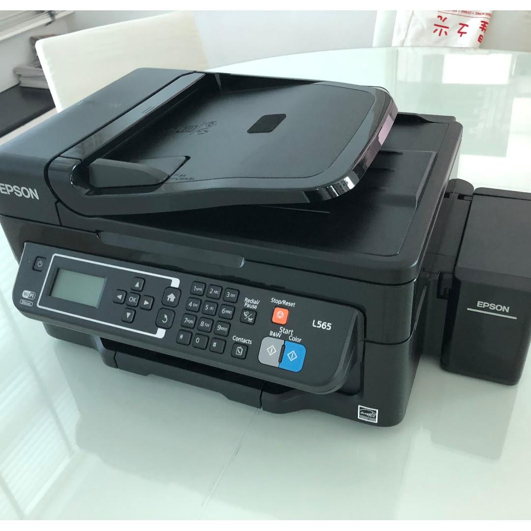 ALMOST NEW - EPSON L565 Wi-Fi All-in-One Ink Tank Printer, Computers ...