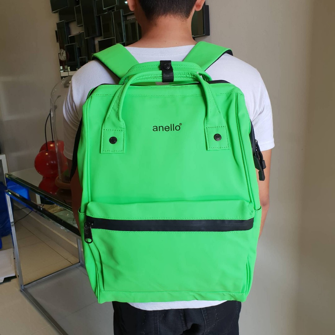 Anello Matt Rubber Mouthpiece Backpack Green Men s Fashion