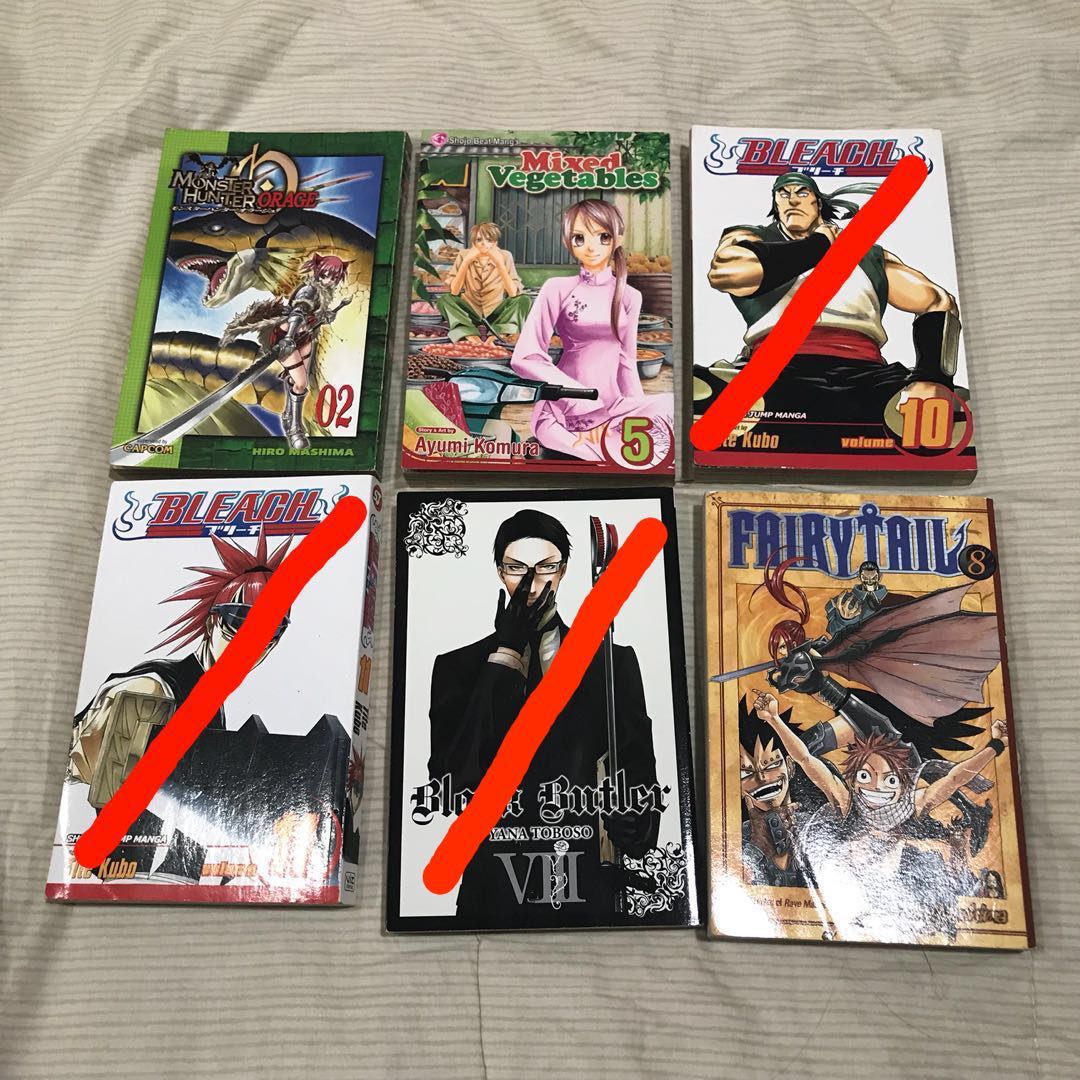 Assorted English Manga from Kinokuniya, Hobbies & Toys, Books
