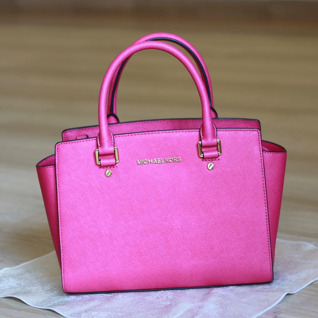 Michael Kors hand/sling bag (pink), Women's Fashion, Bags