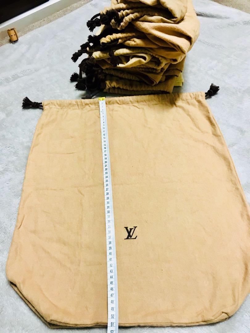 Authentic Vintage Louis Vuitton Dust Bags Large with String, Luxury