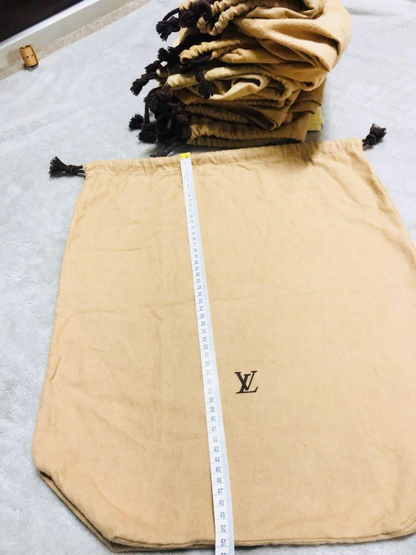 Authentic Vintage Louis Vuitton Dust Bags Large with String, Luxury
