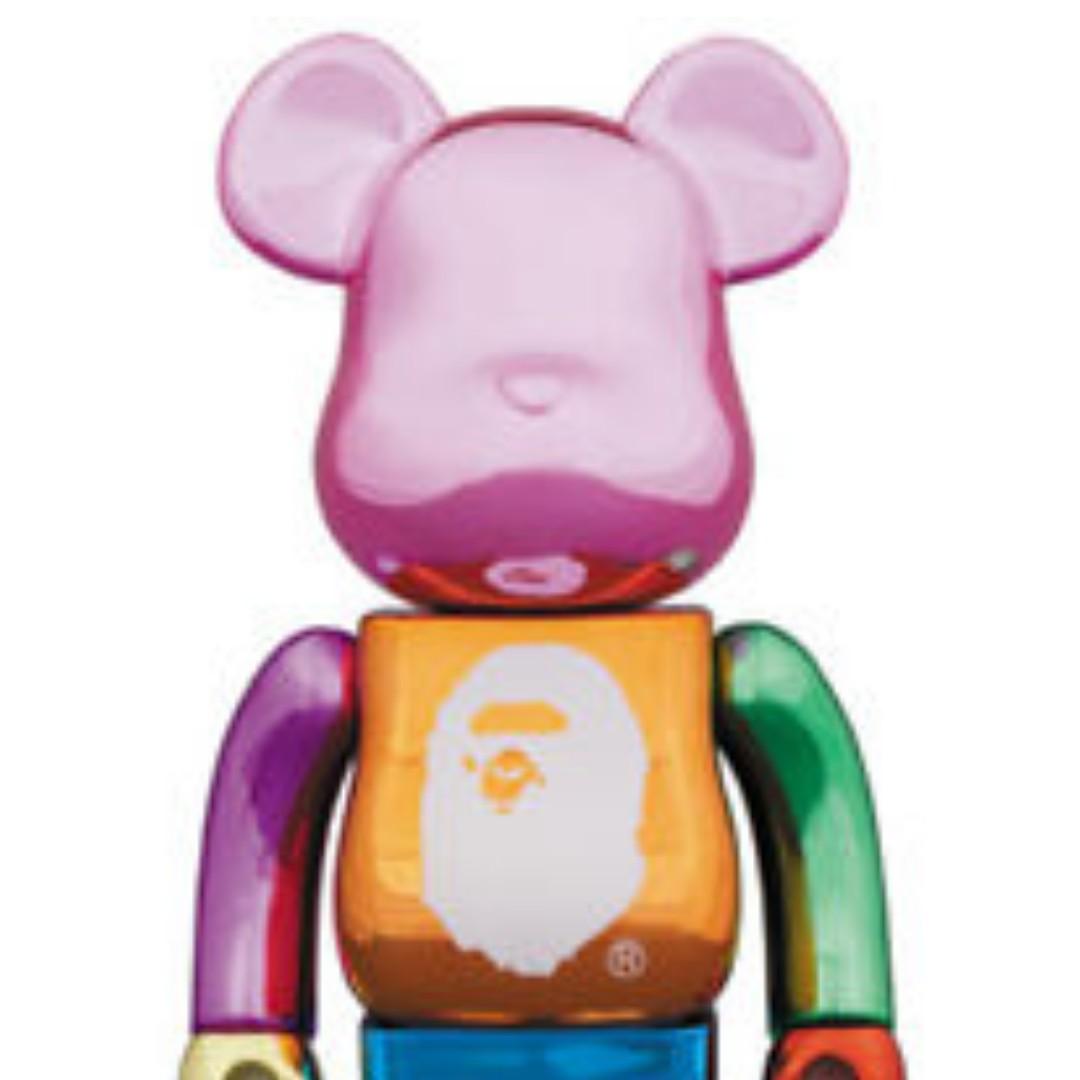 bearbrick bape multicolor