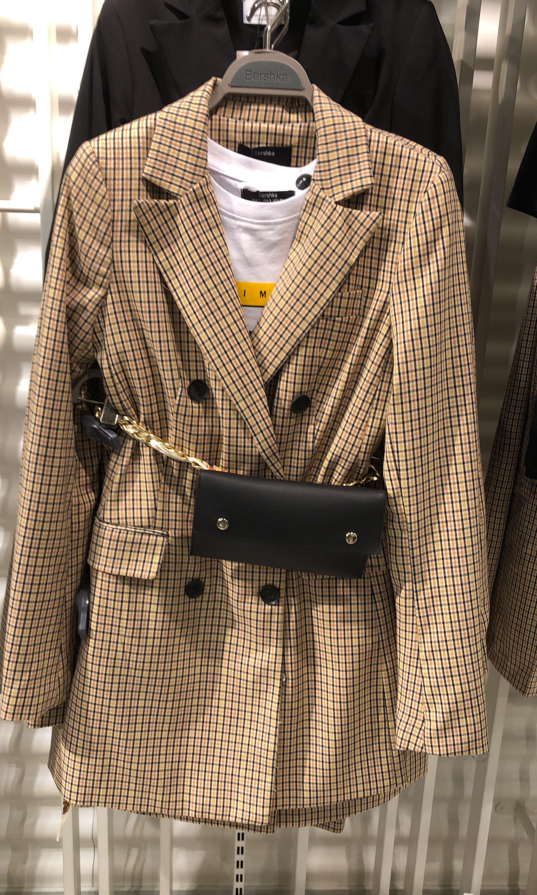 blazer style dress bershka